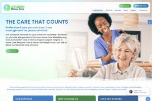 Home Care Website Design for Avodah Home Care, Columbia, SC